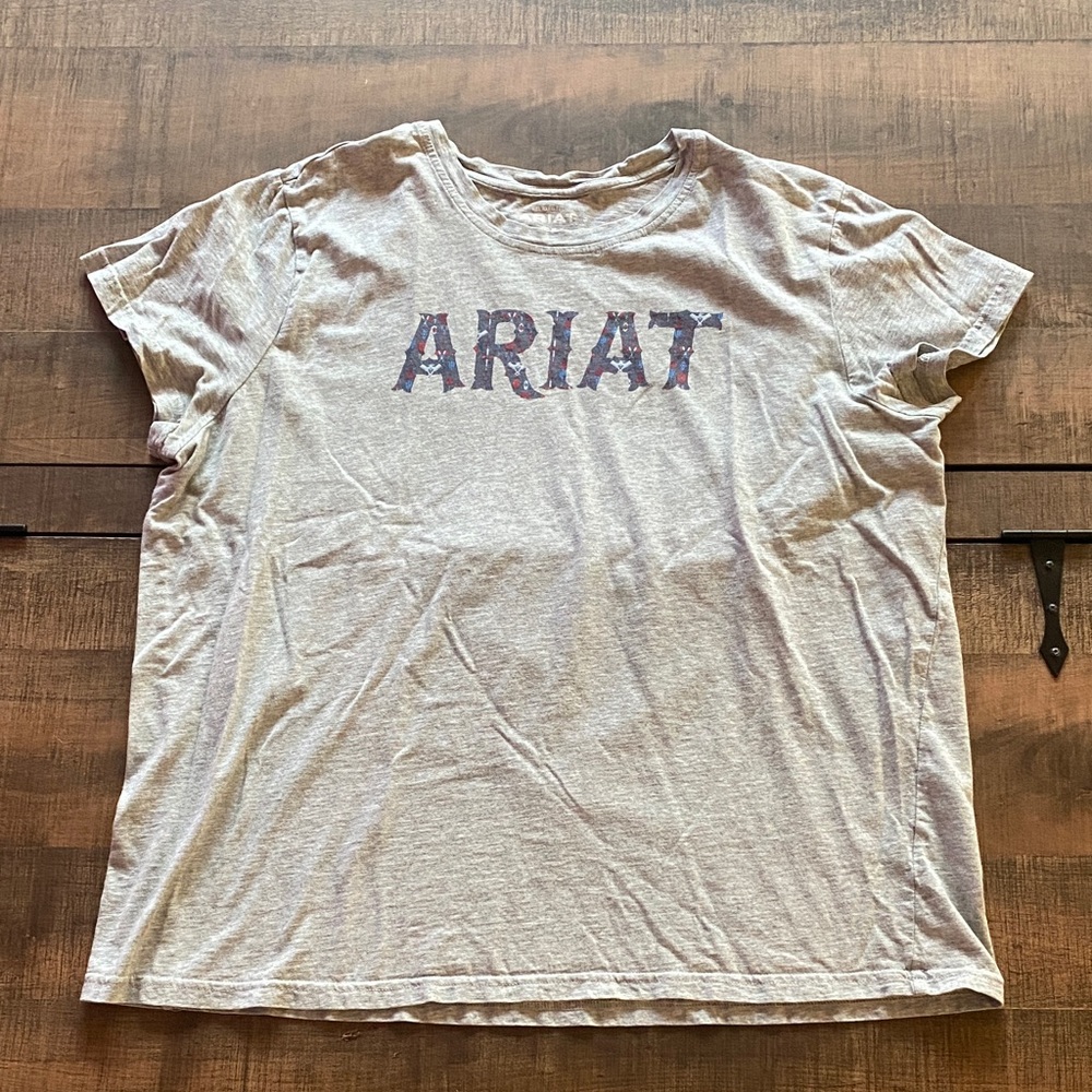 Ariat Light Gray Logo T-Shirt